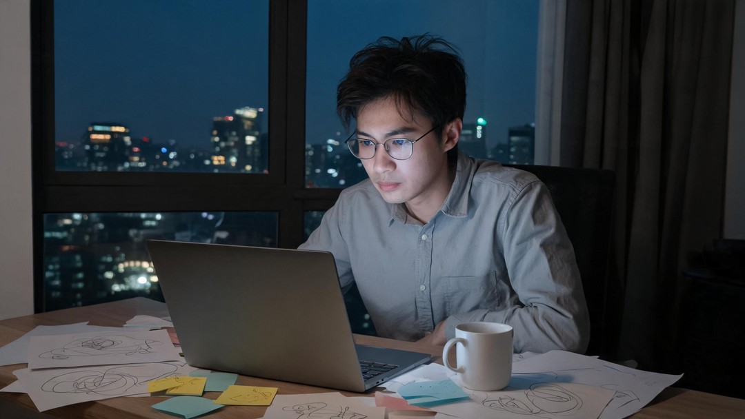 深夜准备申报材料