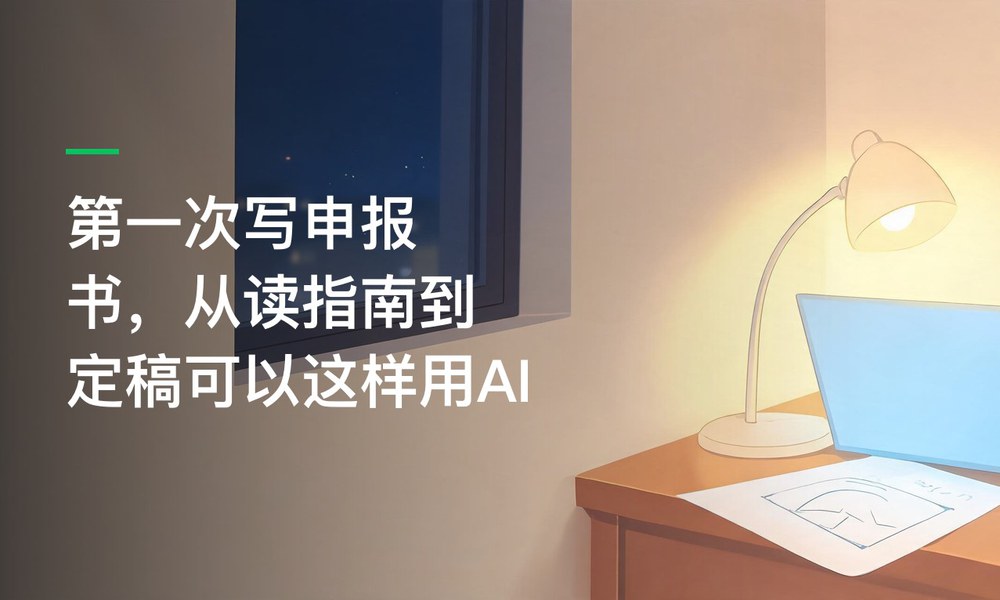 第一次写申报书，从读指南到定稿可以这样用AI