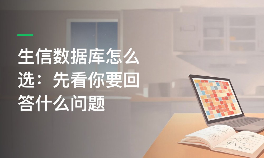 生信数据库怎么选：先看你要回答什么问题